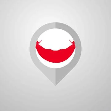 Map Navigation pointer with Ecuador flag design vector Illustrazione stock