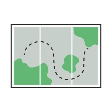 Map navigation travel Stock Illustration