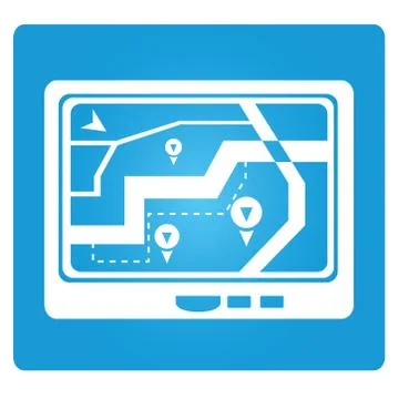 Map navigator Stock Illustration