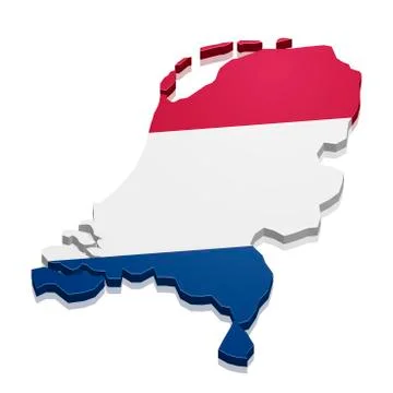 Map netherlands Stock Illustration
