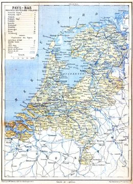 The map of Netherlands Stockillustratie