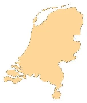 Map of Netherlands Map of Netherlands with the several provinces. Copyrigh... Stockfoto's