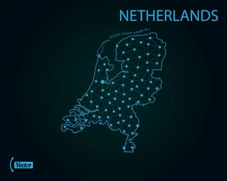 Map of Netherlands. Vector illustration. World map Stock Illustration