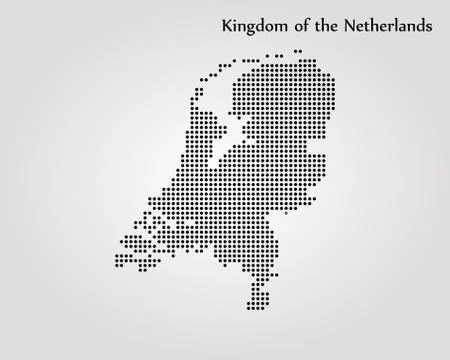 Map of Netherlands. Vector illustration. World map Stock Illustration