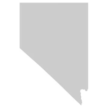 Map of Nevada, NV Stock Illustration