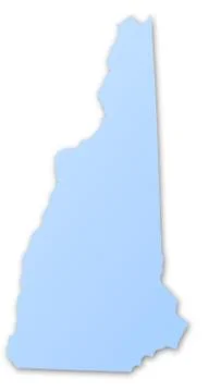 Map of New Hampshire Stock Illustration