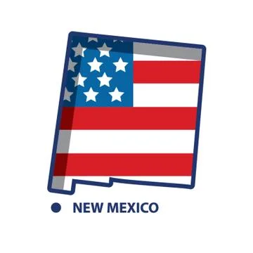 Map of new mexico Stock-Illustration