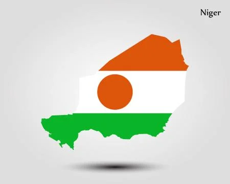 Map of Niger Stock-Illustration