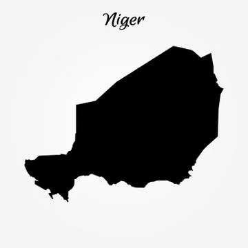 Map of Niger Stock Illustration