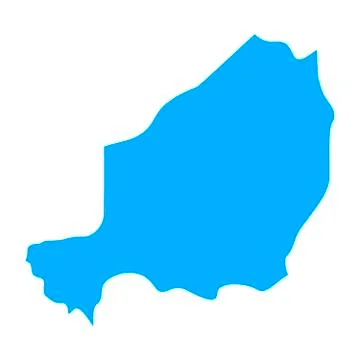 Map of Niger Stock Illustration