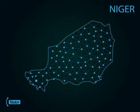 Map of Niger. Vector illustration. World map Stock Illustration