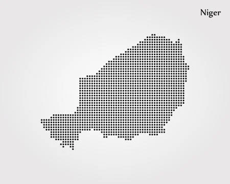 Map of Niger. Vector illustration. World map Stock Illustration