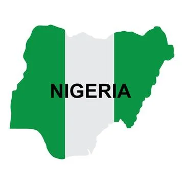 Map of Nigeria ikon Stock Illustration
