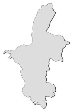 Map of Ningxia (China) Map of Ningxia, a province of China. Copyright: xZo... Foto stock