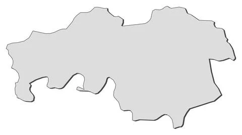 Map of North Brabant (Netherlands) Map of North Brabant, a province of Net... Stock Photos
