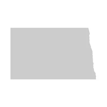 Map of North Dakota, ND Stock Illustration
