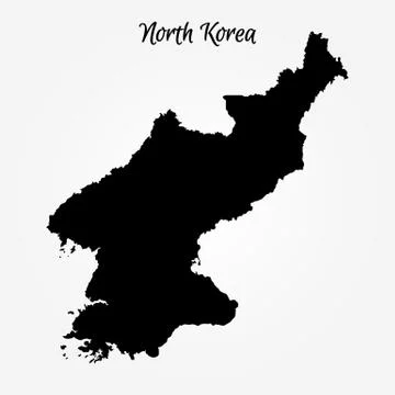 Map of North Korea Stock Illustration