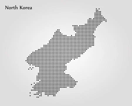 Map of North Korea. Vector illustration. World map Stock Illustration