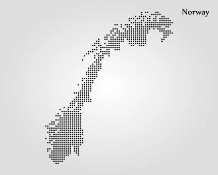 Map of Norway. Vector illustration. World map Stock Illustration