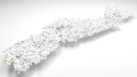 Map of Nova Scotia - Canada Stock Footage 90501751