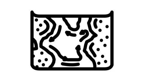 Map of ocean currents world ocean line icon animation Stock Footage 326751259