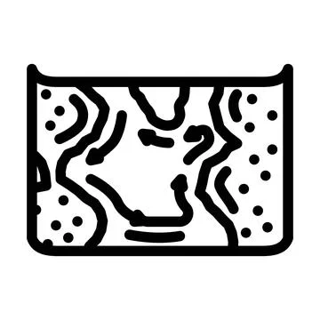 Map of ocean currents world ocean line icon vector illustration Stock Illustration