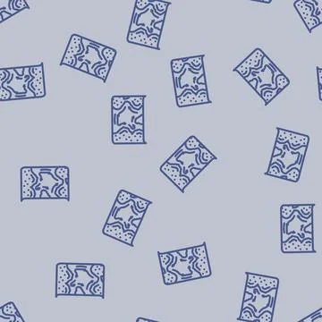 Map of ocean currents world ocean line vector seamless pattern Stock Illustration