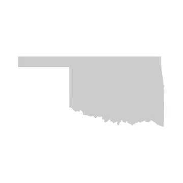 Map of Oklahoma, OK Stock Illustration