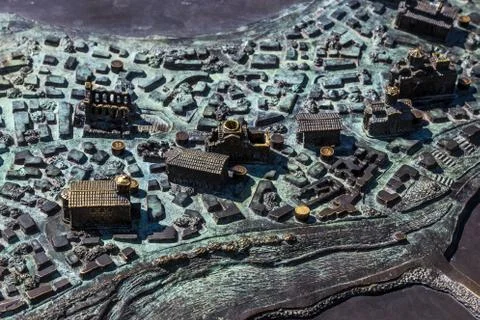 Map old Nessebar Stock Photos