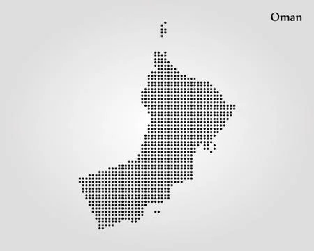 Map of Oman. Vector illustration. World map Stock Illustration