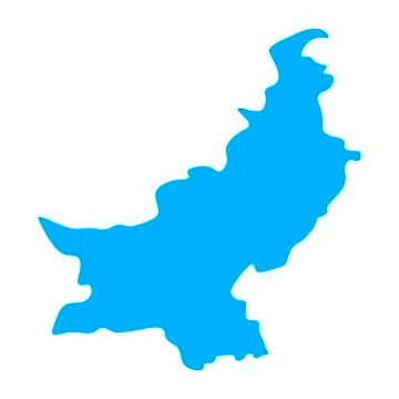 Map of Pakistan Stock Illustration