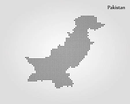Map of Pakistan. Vector illustration. World map Stock Illustration