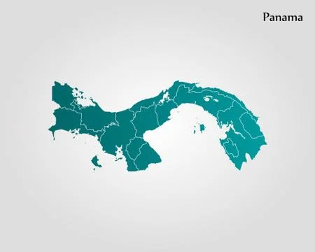 Map of Panama Stock Illustration