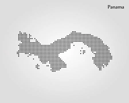 Map of Panama. Vector illustration. World map Stock Illustration