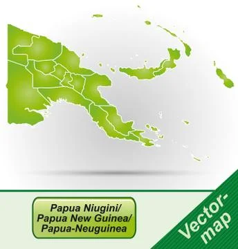 Map of papua new guinea Stock Illustration