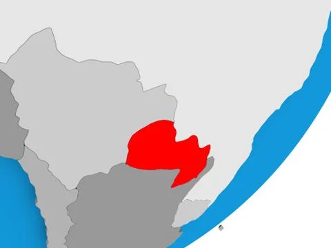 Map of Paraguay イラスト素材