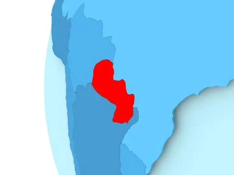 Map of Paraguay イラスト素材