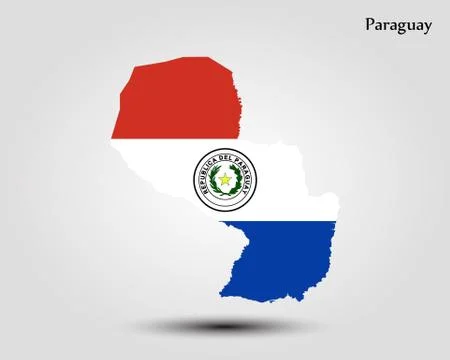 Map of Paraguay Stock Illustration
