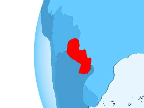 Map of Paraguay イラスト素材