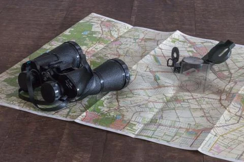 A map from a part of the Netherlands. Stock Photos