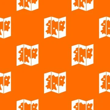 Map pattern seamless Illustrazione stock