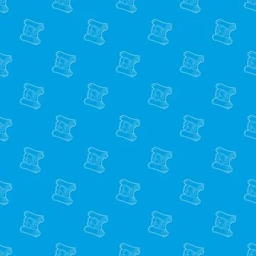 Map pattern vector seamless blue イラスト素材