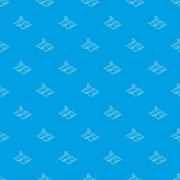 Map pattern vector seamless blue Illustrazione stock