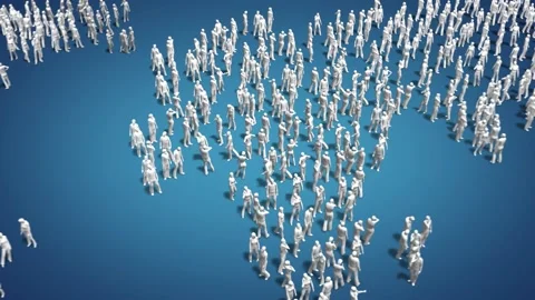 Map people 2 Stock Footage 131239572