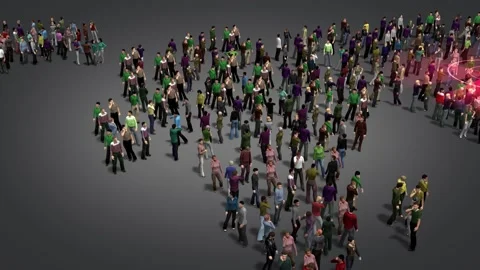 Map people Stock Footage 131157278