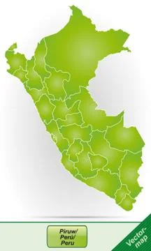 Map of peru Stock Illustration