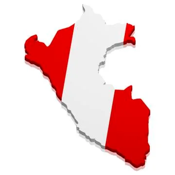 Map peru Stock Illustration