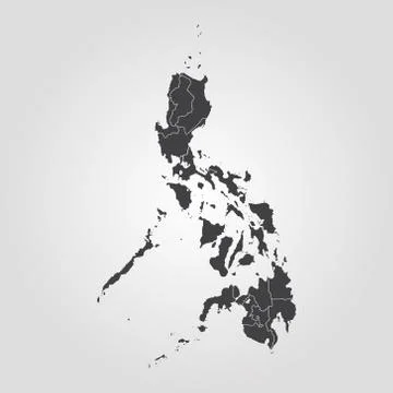 Map of Philippines Stock Illustration