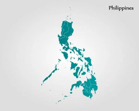 Map of Philippines Stock Illustration