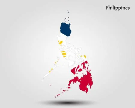 Map of Philippines Illustrazione stock